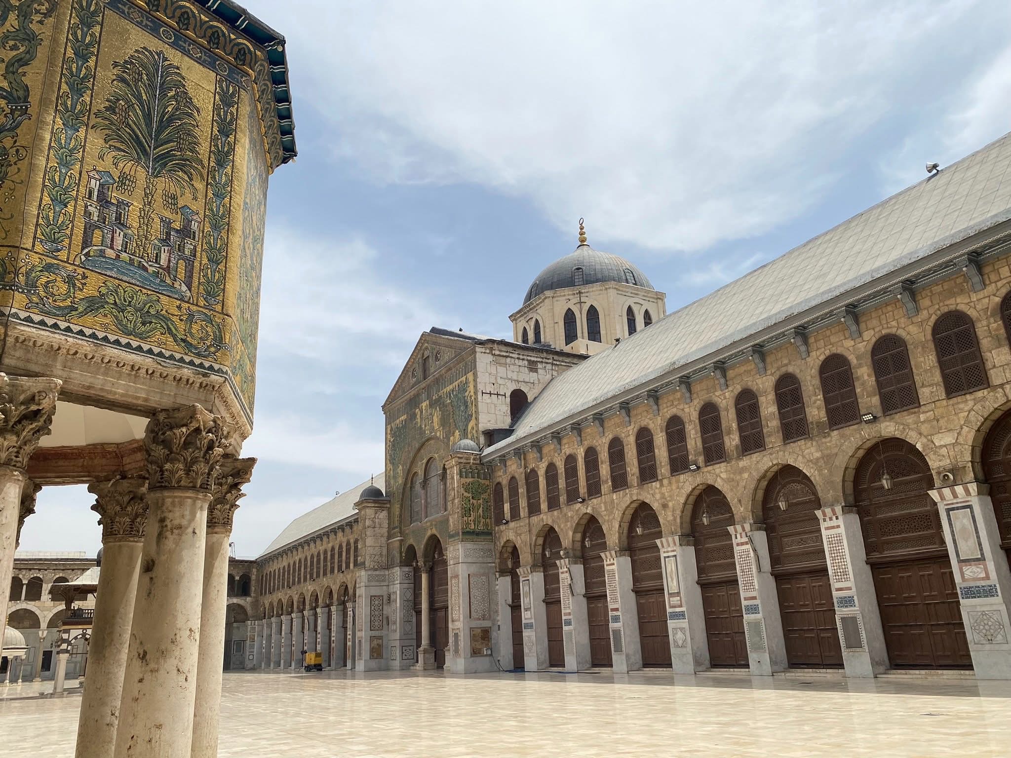 la Mosquée des Omeyyades à Damas