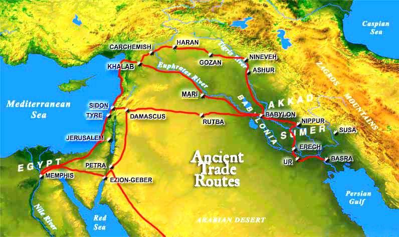 Des premières cités aux grands royaumes : la Syrie, carrefour des trois continents map 6